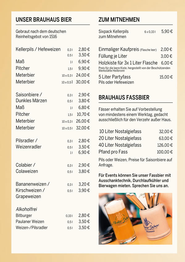 Bier in 74252 Massenbachhausen