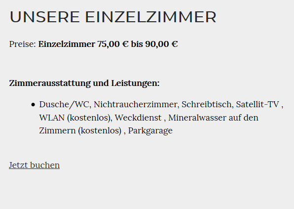 Einzelzimmer 